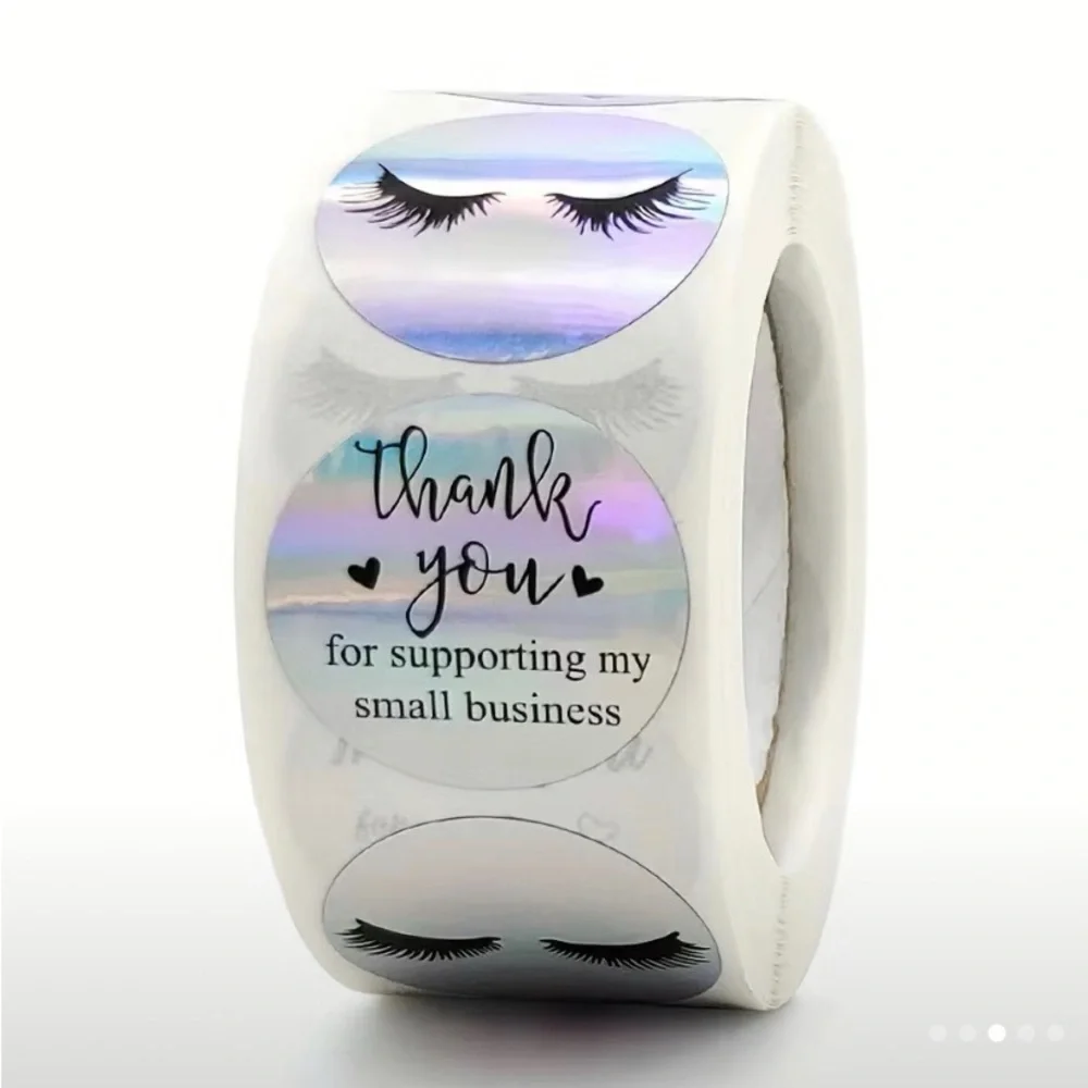 500pcs‎ laser thank you stickers